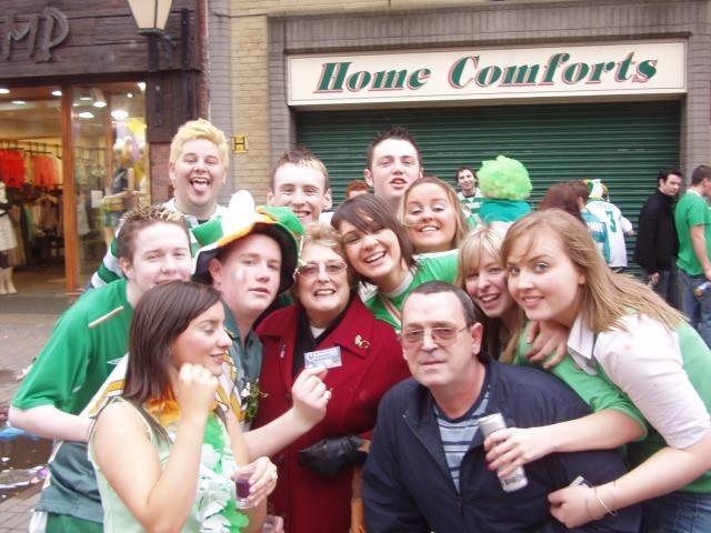 OLYMPUS DIGITAL CAMERA : Pictured are people enjoying the St Patrick's Day celebrations in Derry 20 years ago on March 17, 2005.
