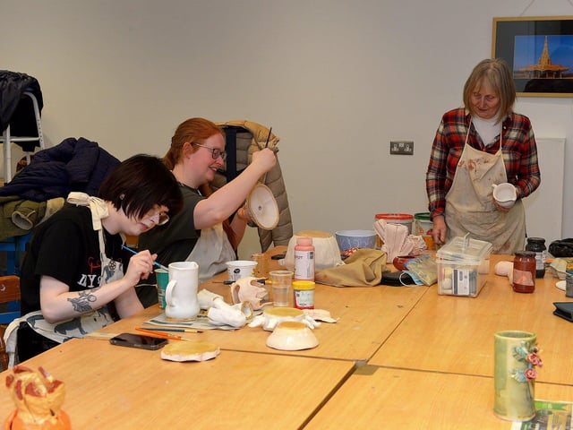 Ceramic arts morning at Eden Place Arts. Photo: George Sweeney. DER2313GS – 21