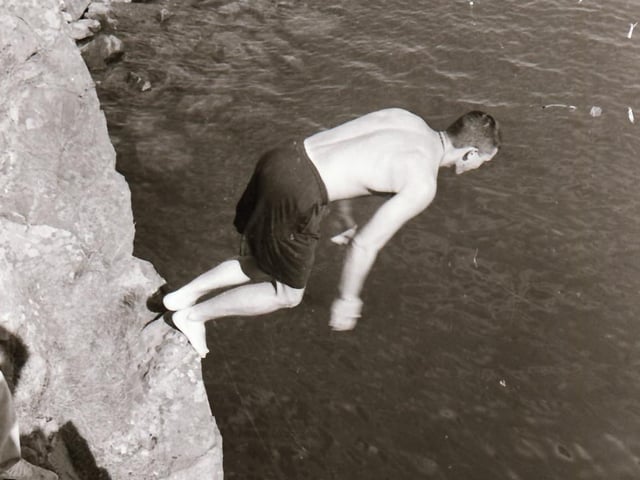 Taking the plunge.