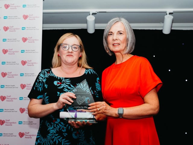 Leading the Way Award winner Dr Emer Teague, Altnagelvin Hospital.