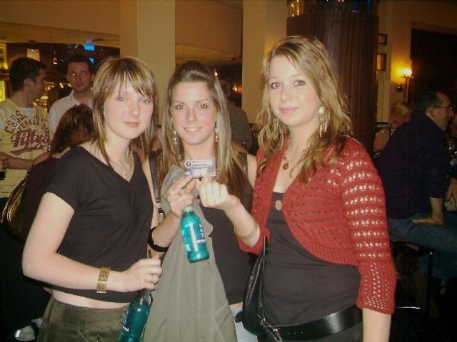 Revellers enjoying a night out in Sugar nightclub in late October, 2005.