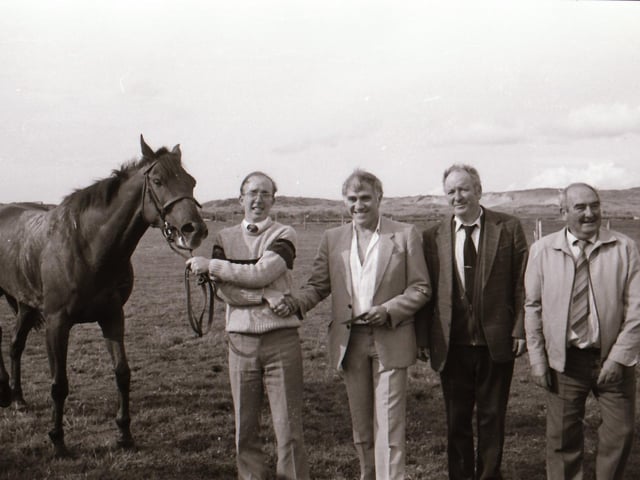 Buncrana horse races at Pollan Green.