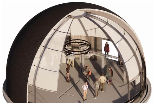 An artist's impression of how the WWII Trainer Dome could be revitalised.