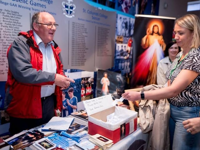 Religious items at the conference.