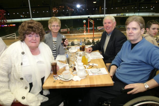 Enjoying a night at the Lifford Races back in January 2004.