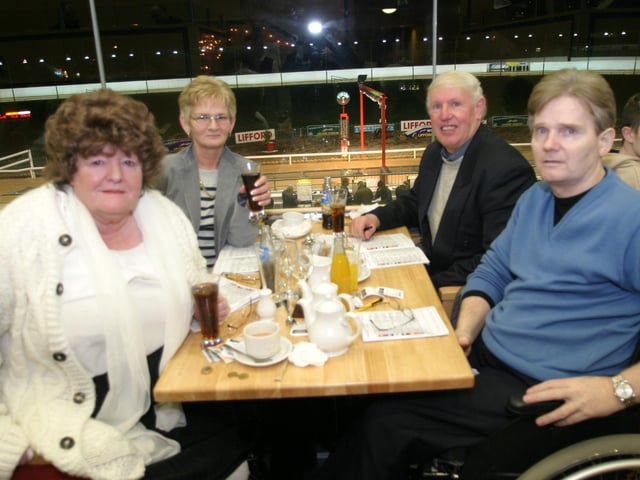 Enjoying a night at the Lifford Races back in January 2004.