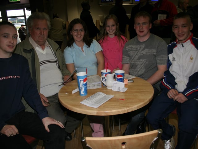 Derry and Donegal people enjoying a night at Lifford races in April 2005.
