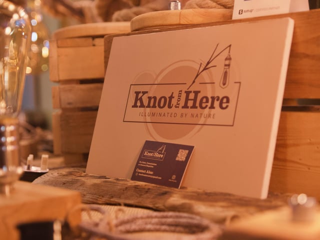 Knot from Here products on display.