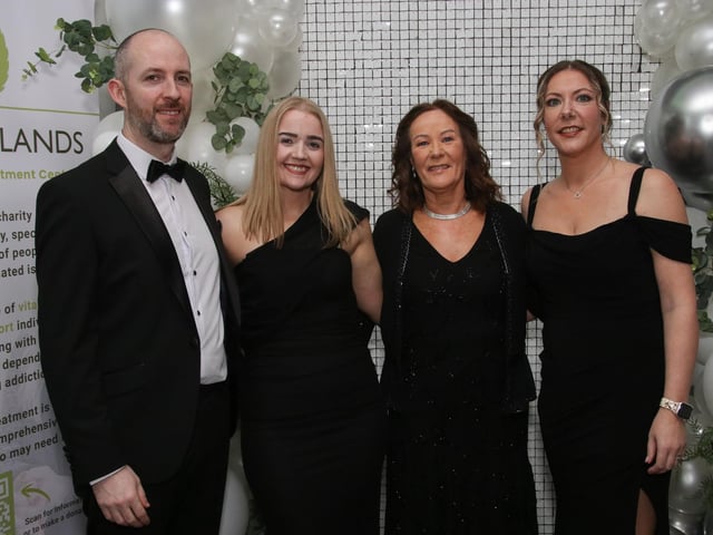 Kevin Deery, Caoimhe Deery, Rose Campbell and Sarah Campbell pictured at Northland 50th Anniversary Gala Dinner held in The Everglades Hotel. (Photo - Deirdre Heaney, nwpresspics)