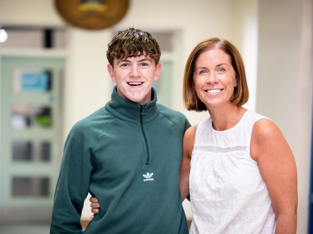 Mrs Suzanne Deery (Senior Teacher) and Luke Harkin.