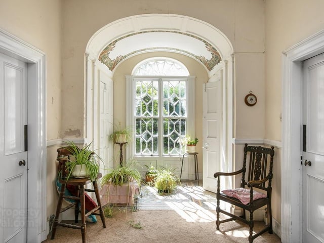 Brookhill House, 33 Ardlough Road is for sale at £650,000. The detached country residence was built around 1795 and comes with 35 acres of land. The house boasts seven bathrooms, three reception rooms and three bathrooms.:Brookhill House on the Ardlough Road.