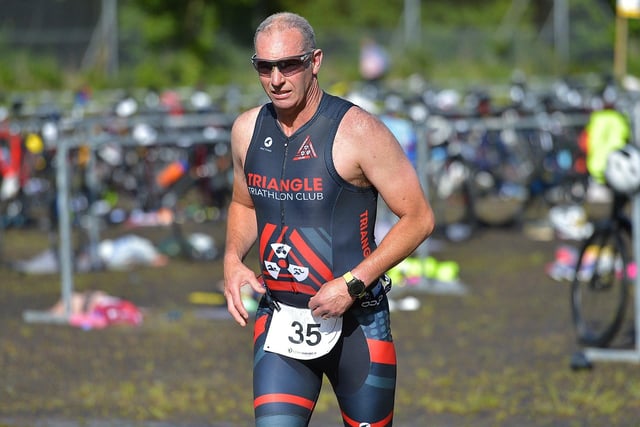 Shane Elder, Triangle Triathlon Club. Photo: George Sweeney