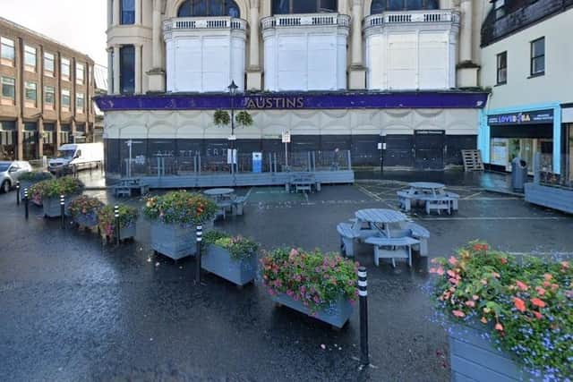 The parklet in The Diamond.