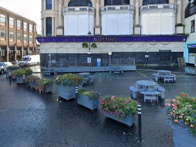 The parklet in The Diamond.