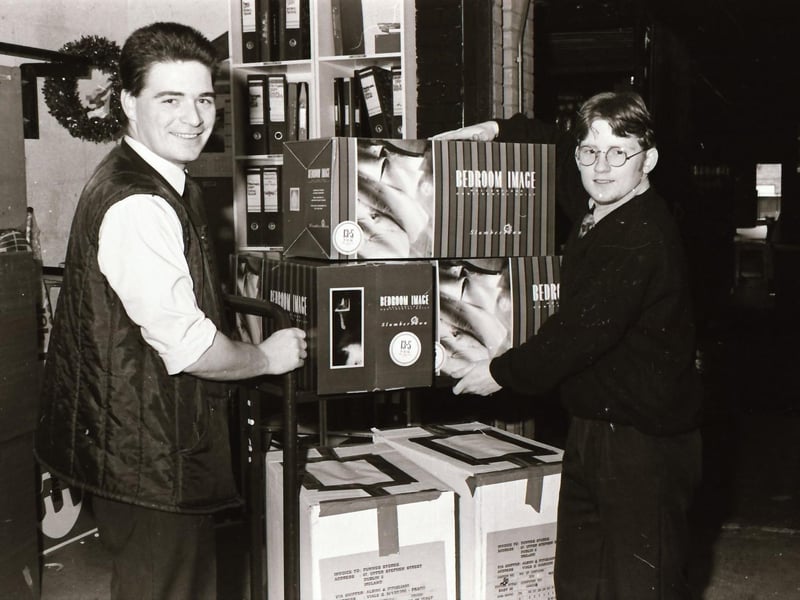 Staff at Dunnes Stores when it was in the Richmond Centre back in 1993.