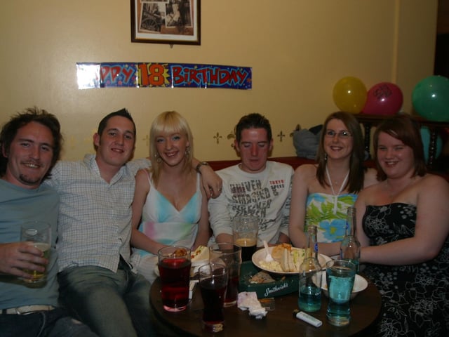 Parties and celebrations in July 2004: McGiven and McDonnell.