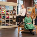 Presenter Sara Pascoe with judges Esme Young and Patrick Grant