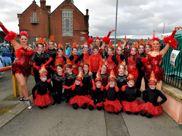 The Rainbow School of Dance took part in Derry St Patrick’s Day parade on Friday afternoon. Photo: George Sweeney. DER2311GS – 54