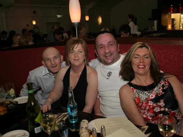 Christmas parties in Derry in December 2003.