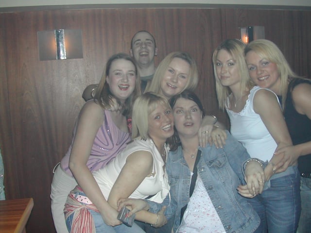 Counting down from 10 at a New Year's Eve party in Sugar nightclub, back in 2001.