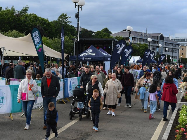 Large crowds visit the Foyle Maritime Festival.  Photo: George Sweeney