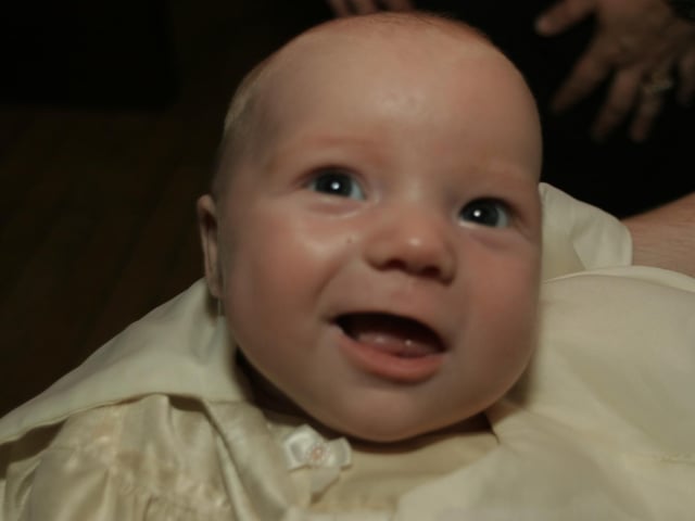 Teigan McMonagle's baptism.