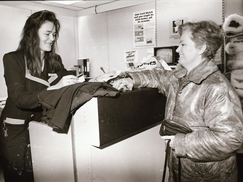 Dunnes Stores staff and customers in the Richmond Centre back in 1993.