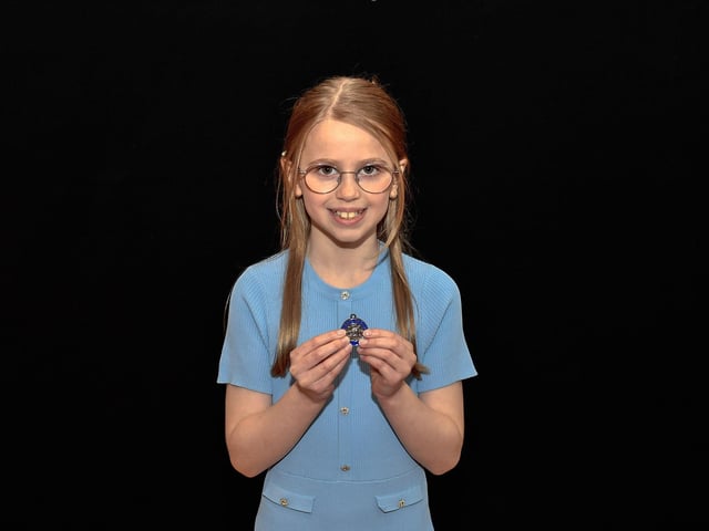 Aine Garland was placed second in P6 Girls Verse at Feis Dhoire Cholmcille. Photo: George Sweeney