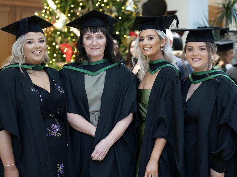 Nursing graduates Kathryn McKeown (Tandagree) and Lucy Irwin (The Moy).