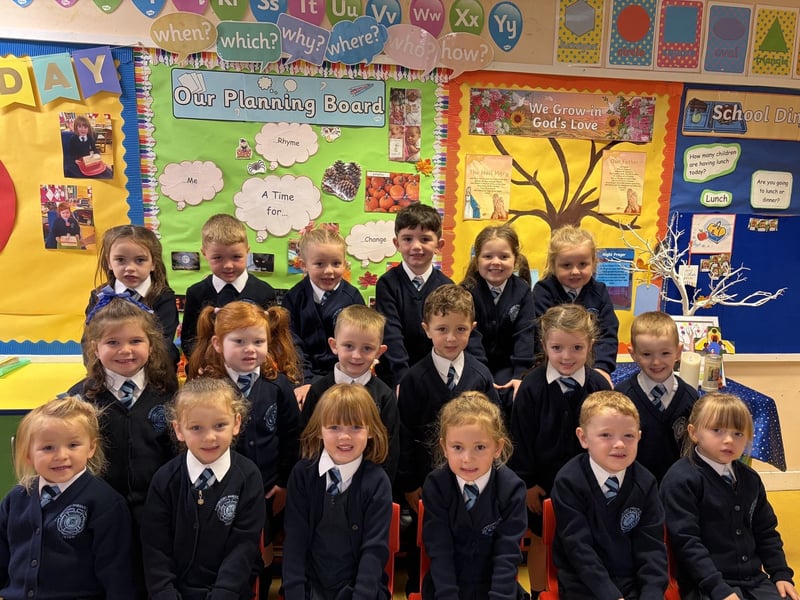 Mrs Coyle's Primary 1 class, Rosemount Primary School.