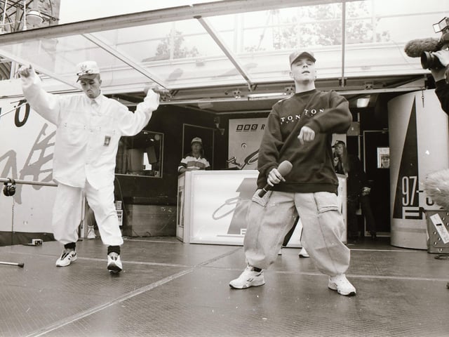 East 17 performing in Derry.