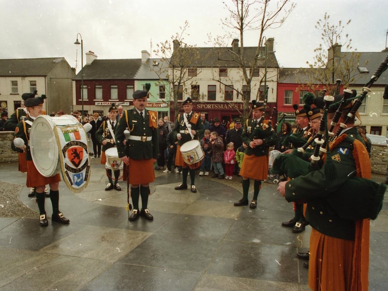 A band performing at the Carndonagh Easter parade