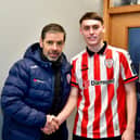 Derry City fullback Conor Barr has signed a new two year deal with his hometown club. Photograph by Kevin Morrison.