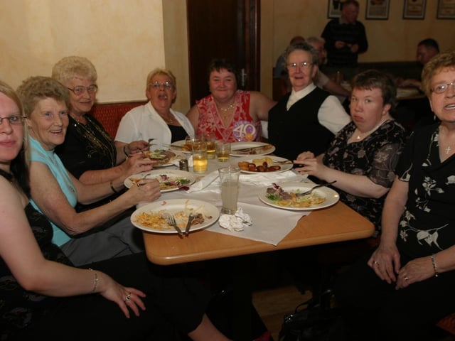 Mary Simpson enjoying her 40th birthday.