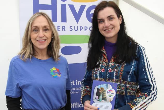 Pat McGuinness and Marianne Craig, Hive pictured at Skeoge Community Health Fair. (Photo - Deirdre Heaney, nwpresspics) :