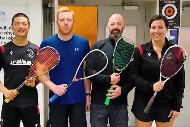 North West Invitational Squash event winners, Mid-Ulster, in Brooke Park Leisure Centre on Saturday.