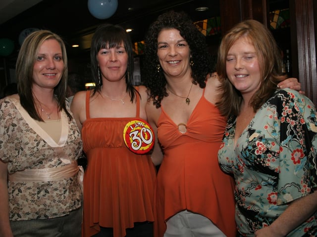 Fiona Anderson's 30th birthday party celebrations back in 2004.