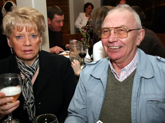 Dave pictured with his wife Kay on the occasion of his 65th birthday 0022JML
