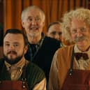 Some of the cast in the star-studded new film Merry Christmas Aubrey Flint.