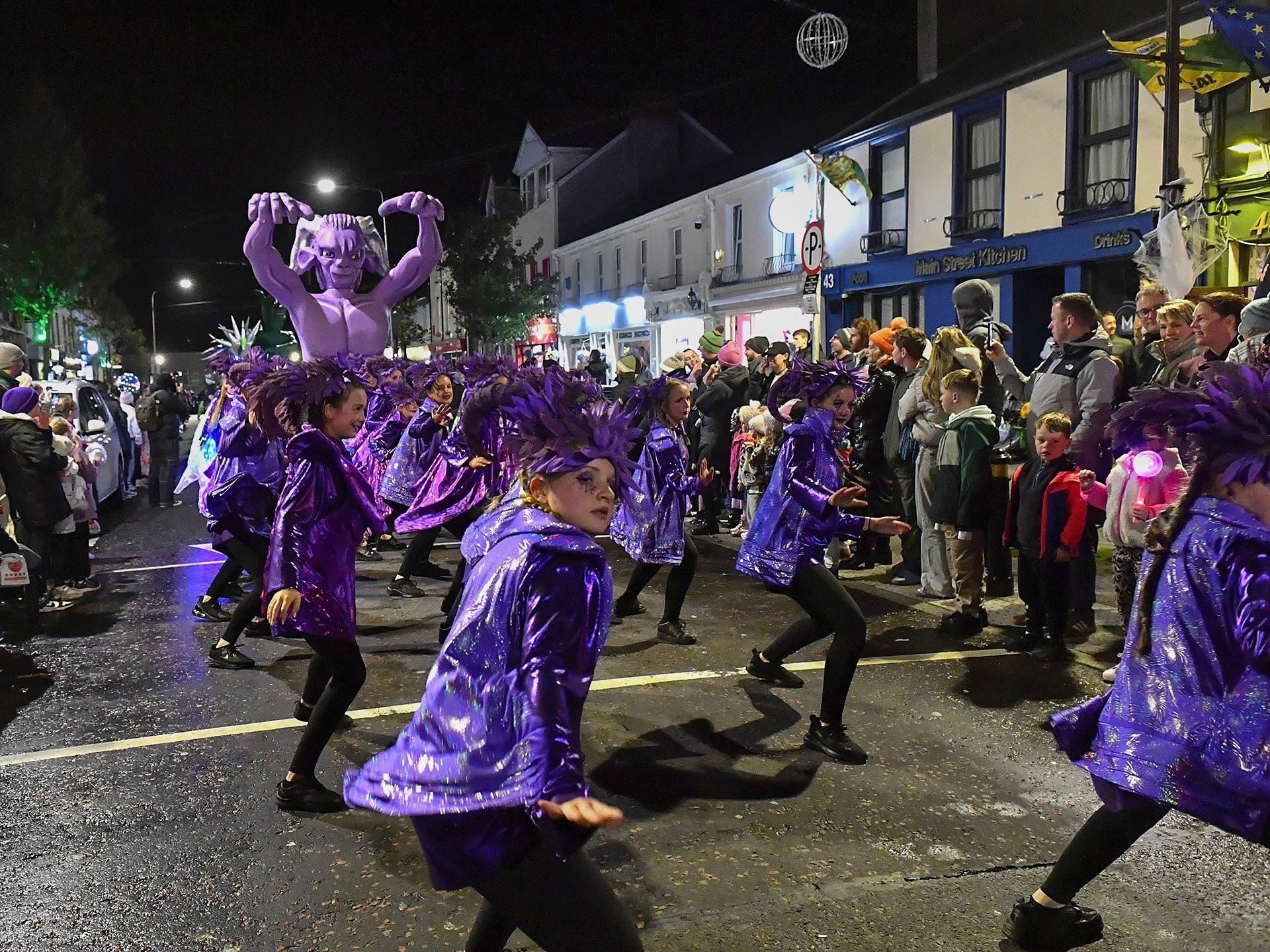 Halloween Parade in Buncrana on Sunday evening. Photograph: George Sweeney
