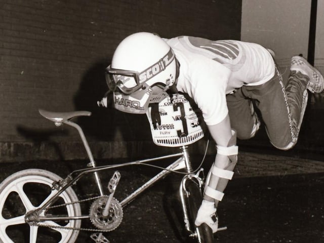 BMX bikers at Templemore Sports Complex.