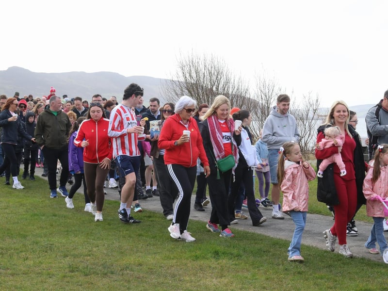 The 10th Anniversary 5K walk in memory of the Buncrana Pier Tragedy Victims.    (Photo - Deirdre Heaney, nwpresspics) : Buncrana Pier Tragedy 10th Anniversary Remembrance Walk. Photos: Deirdre Heaney, nwpresspics.
