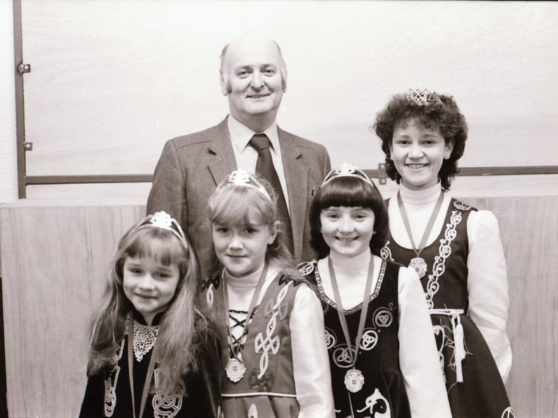 Ulster Championships Irish Dancing winners from McLaughlin School, St Oran's School and O'More School.