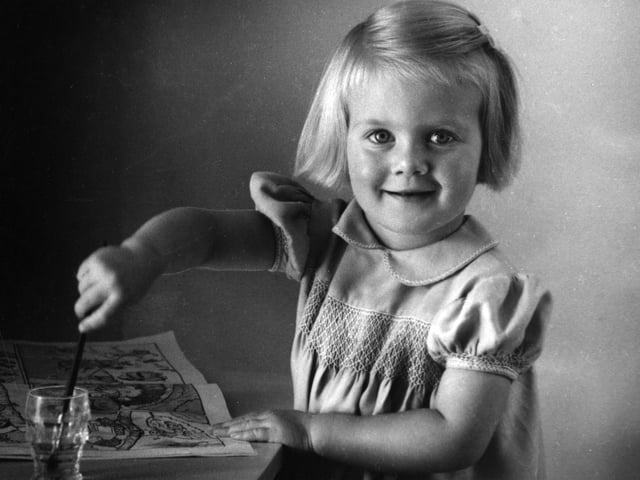 Colouring-in books with crayons, colouring-in pencils or markers were the perfect way to keep children entertained for a few hours. (Photo by Kenneth Rittener/Rittener/Getty Images)