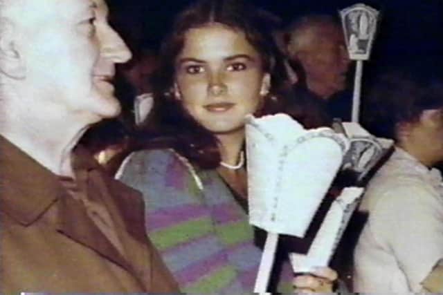 Roma Downey and her father, Patrick Downey.
