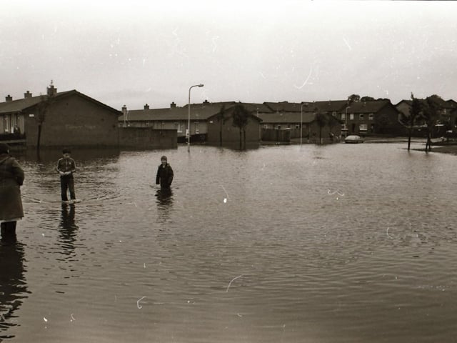 Flooding at Springvale, Coshquin and Ederowen back in 1985.