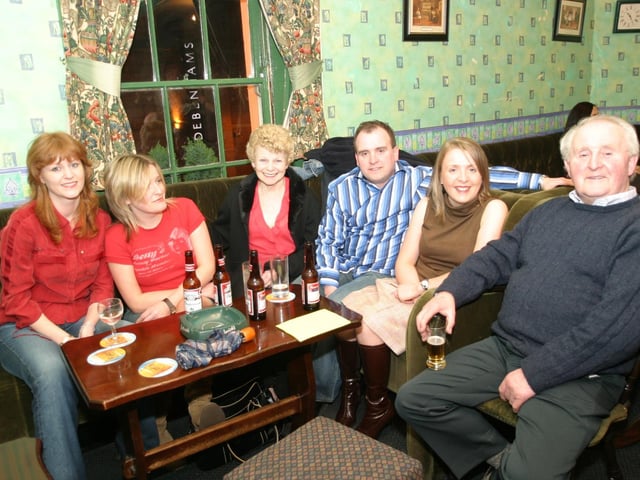 Party celebrations back in 2004: John Peoples.