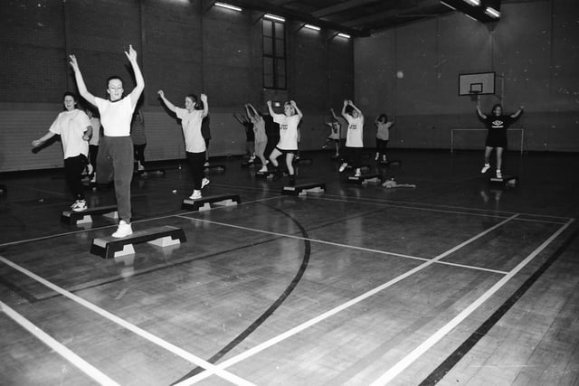 Stepaerobics at Shantallow Community Centre.