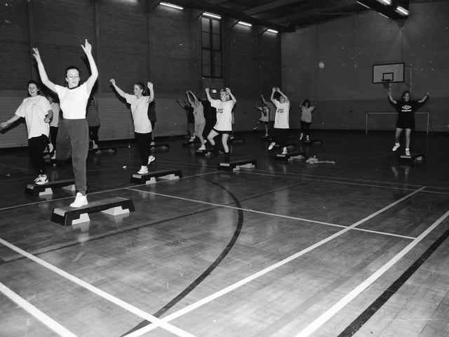 Stepaerobics at Shantallow Community Centre.