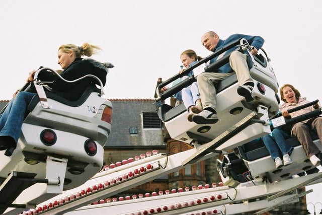 In spring 2005, Cullen’s Funfair took over Foyle Street with roller coasters, a carousel, bumper cars, and more.
